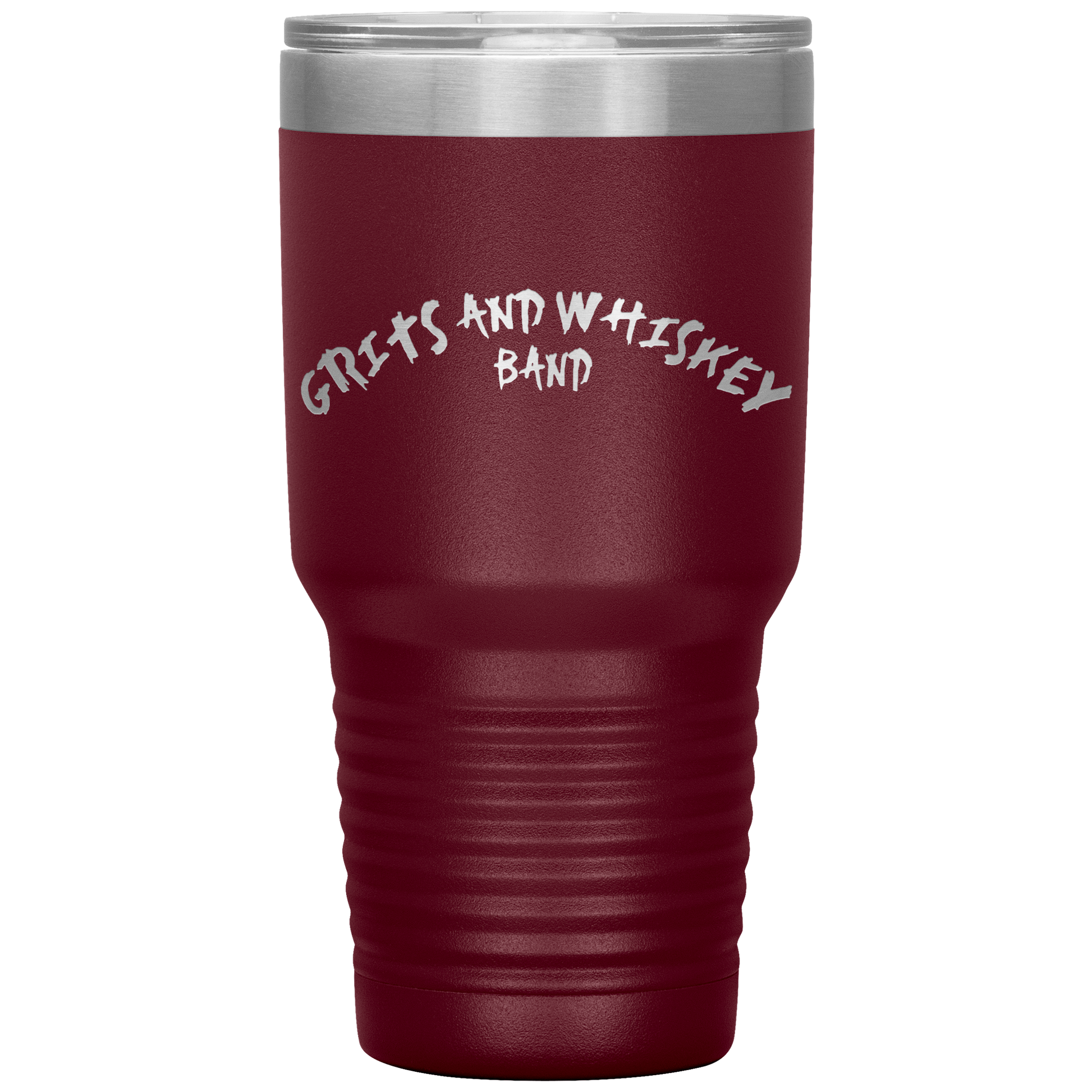 Grits_and_Whiskey_Band_30oz_Laser_Etched_30oz_Tumbler_Maroon_Mockup.png
