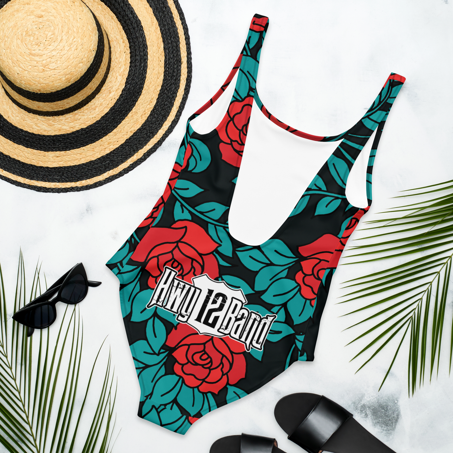 Hwy 12 Band Rose One-Piece Swimsuit