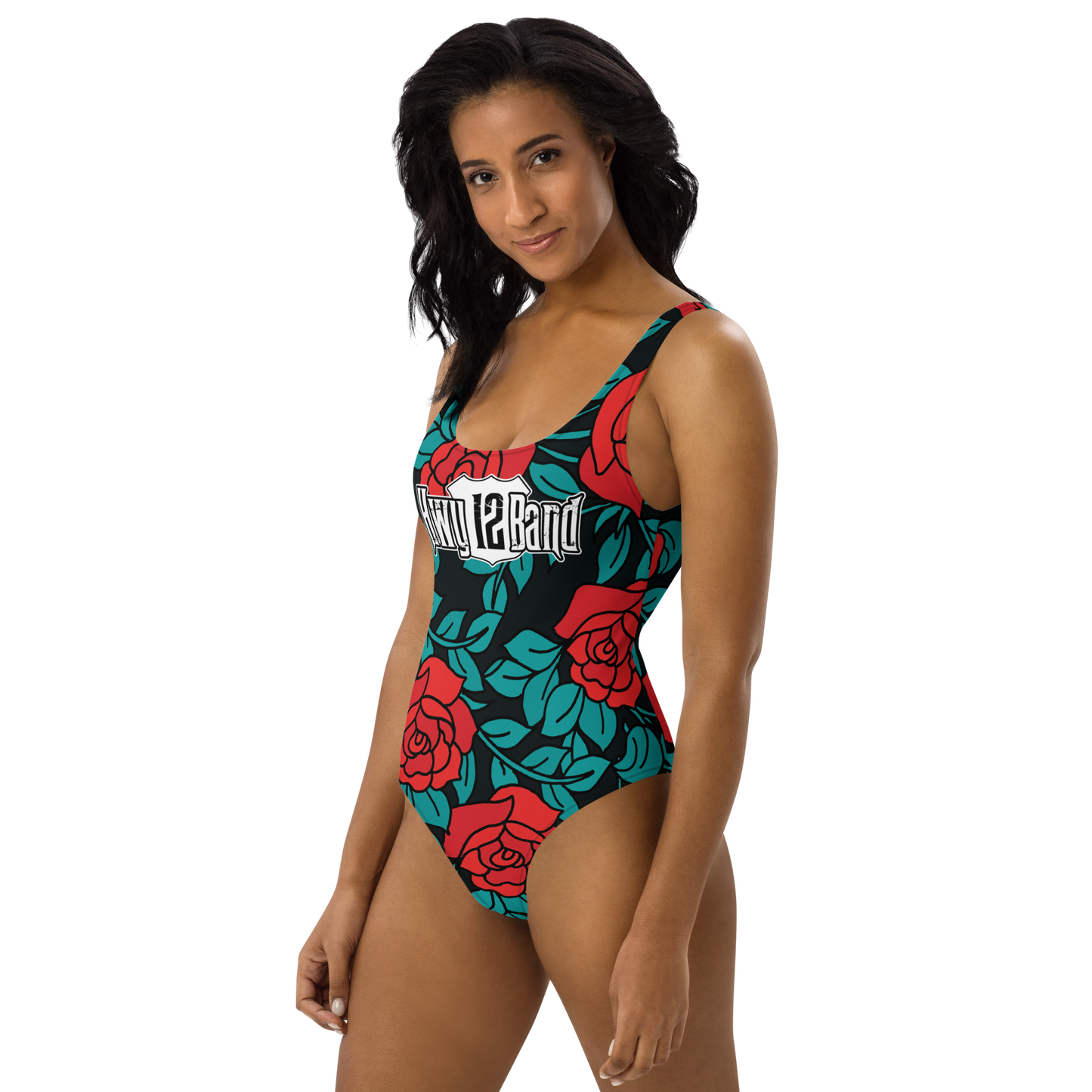 Hwy 12 Band Rose One-Piece Swimsuit