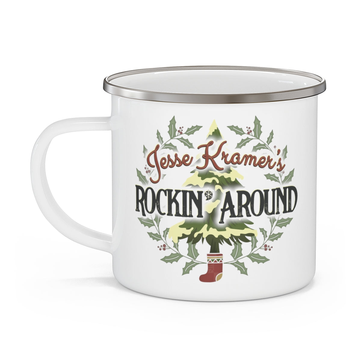 Rockin' Around Enamel Camping Mug