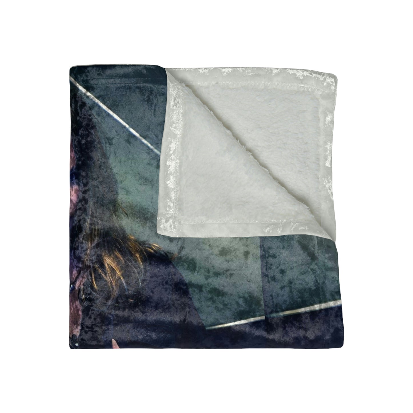 Jesse Kramer Angles Crushed Velvet Blanket