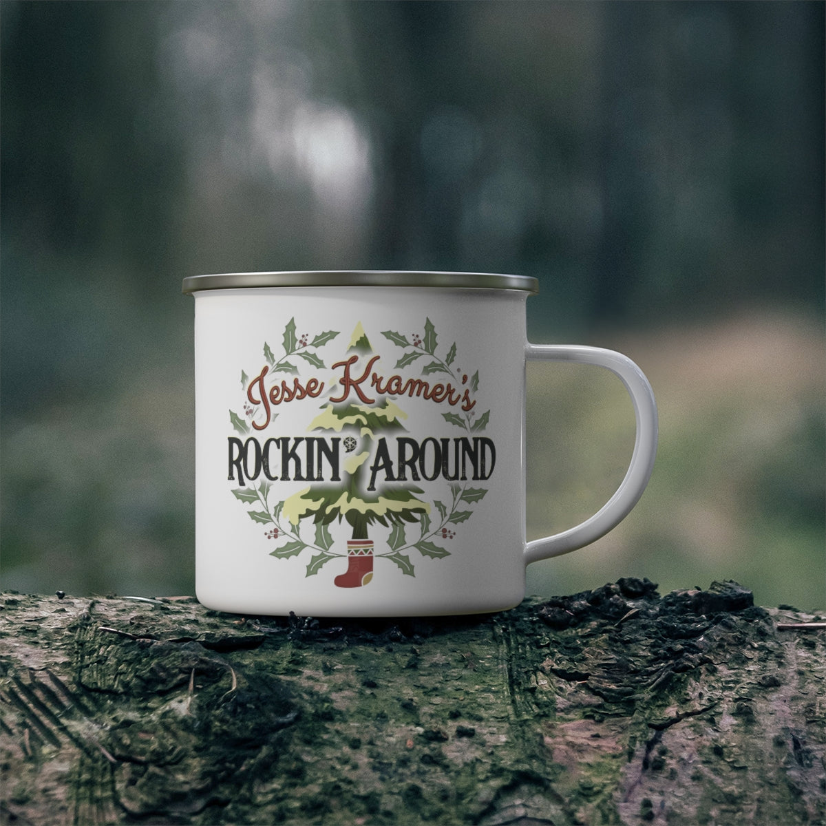 Rockin' Around Enamel Camping Mug