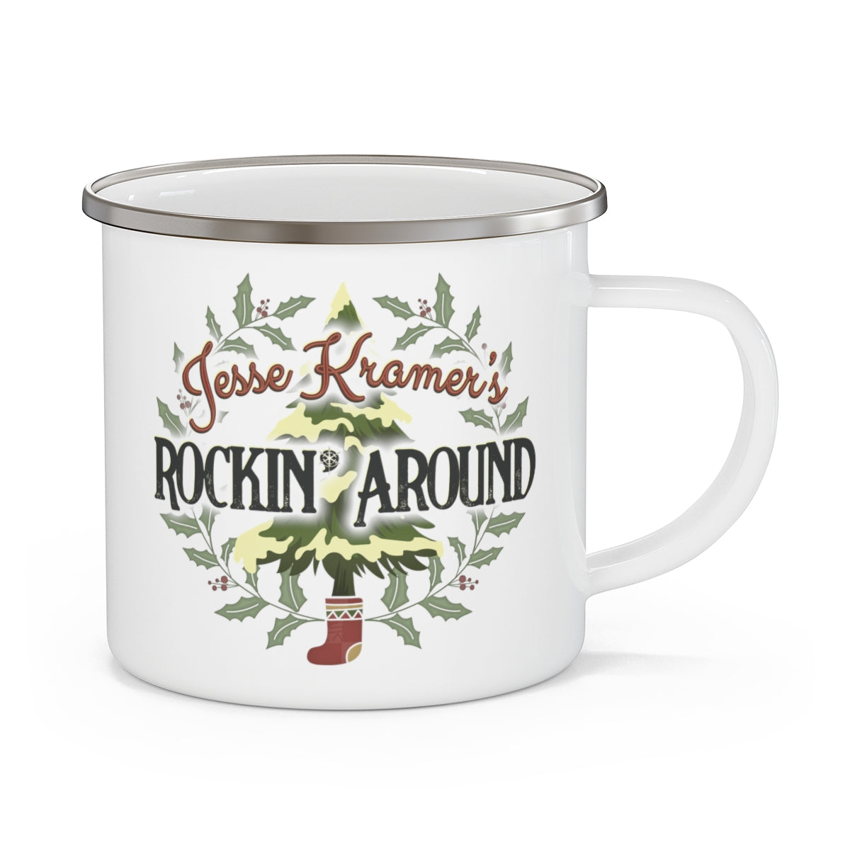 Rockin' Around Enamel Camping Mug