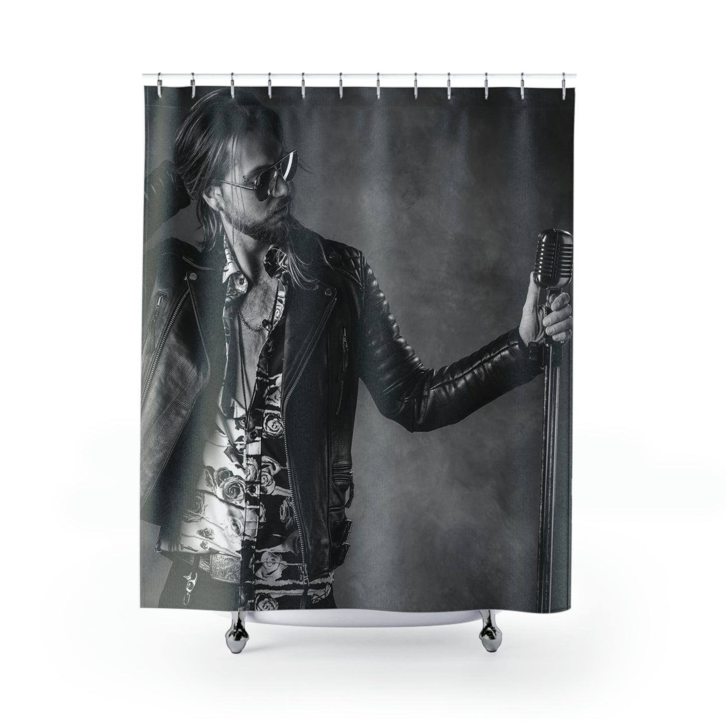 Jesse Kramer Microphone Shower Curtain